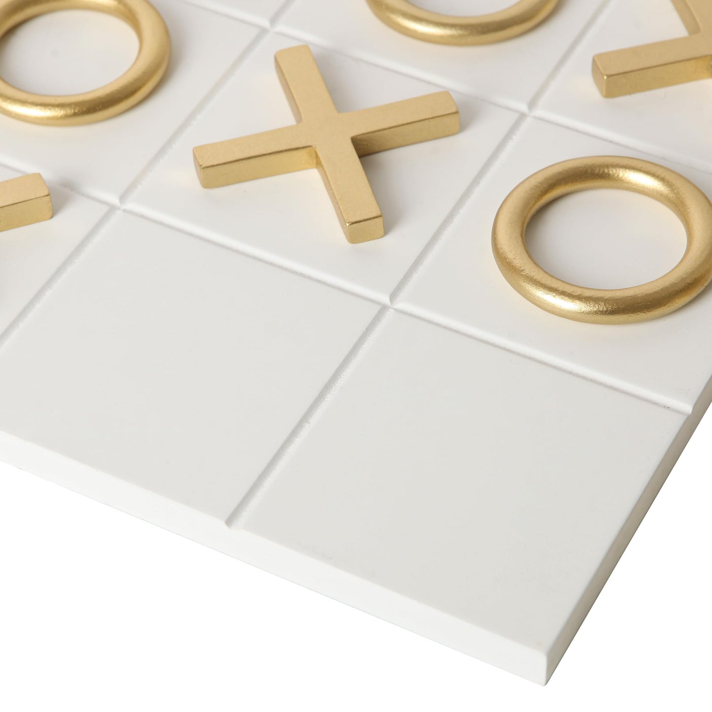 Wood & Resin Tic Tac Toe Decorative Object