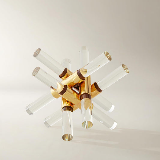 Gold & Crystal Decorative Object