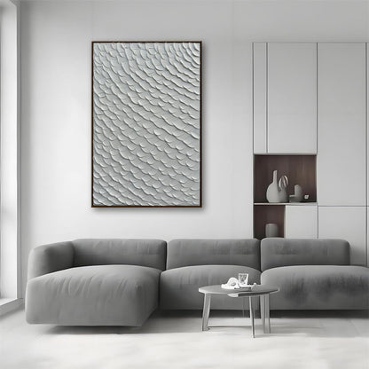 3D Textured Painting on Canvas, Framed