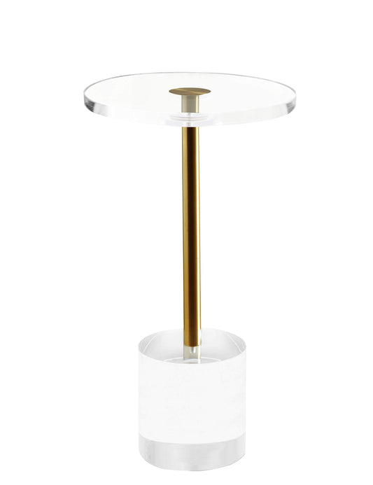 Clear Acrylic Accent Table