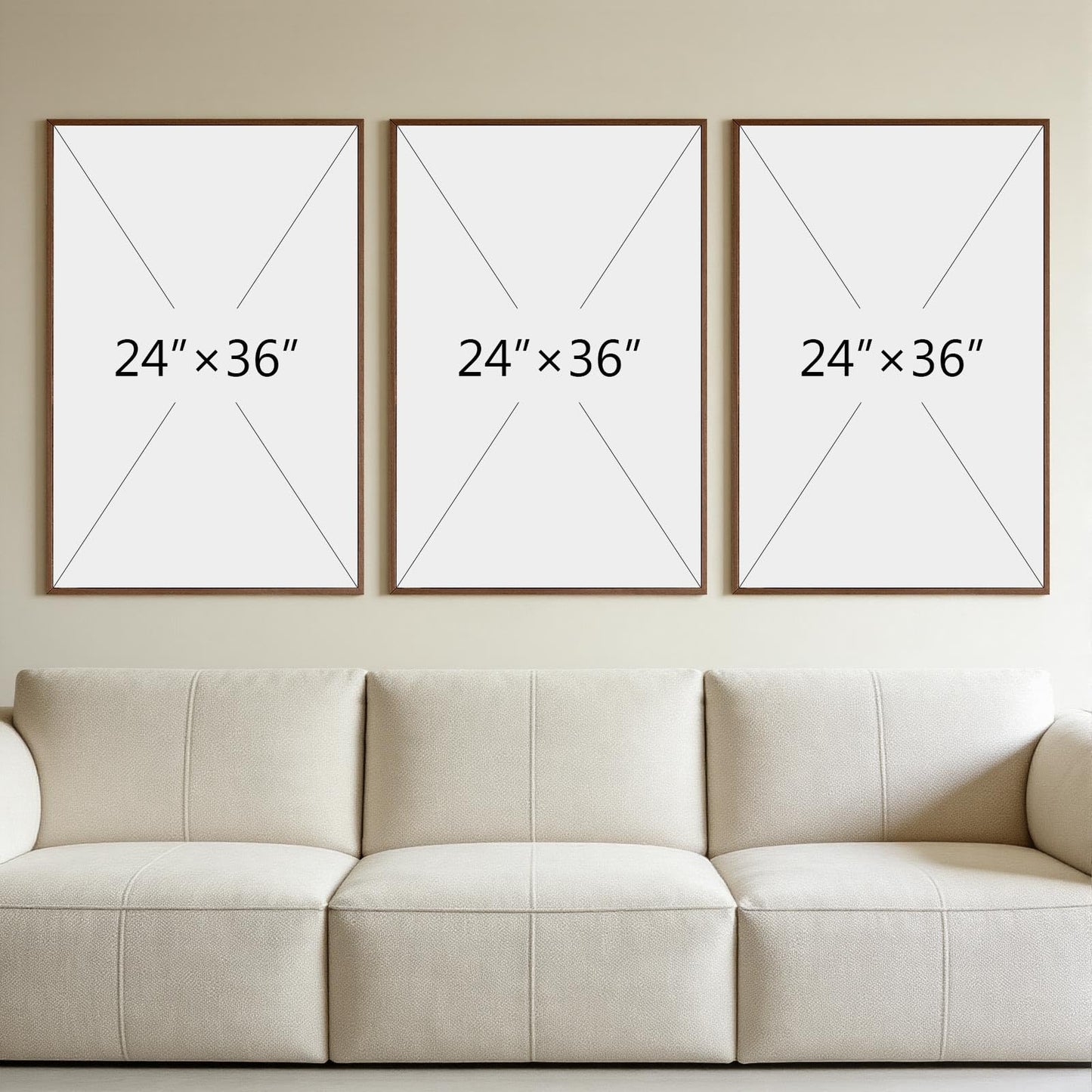 3D Textured Framed Art, Set of 3