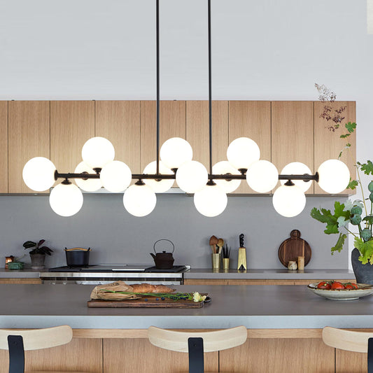 55" 16 Light Linear Chandelier