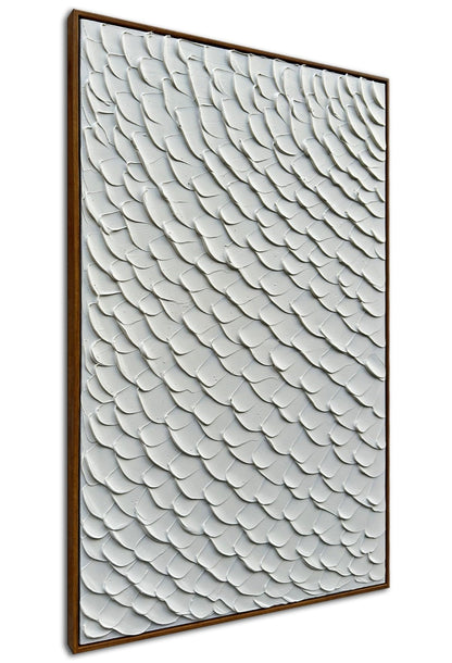 3D Textured Painting on Canvas, Framed