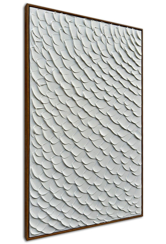 3D Textured Painting on Canvas, Framed