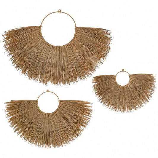 Woven Seagrass Wall Decor, Set of 3
