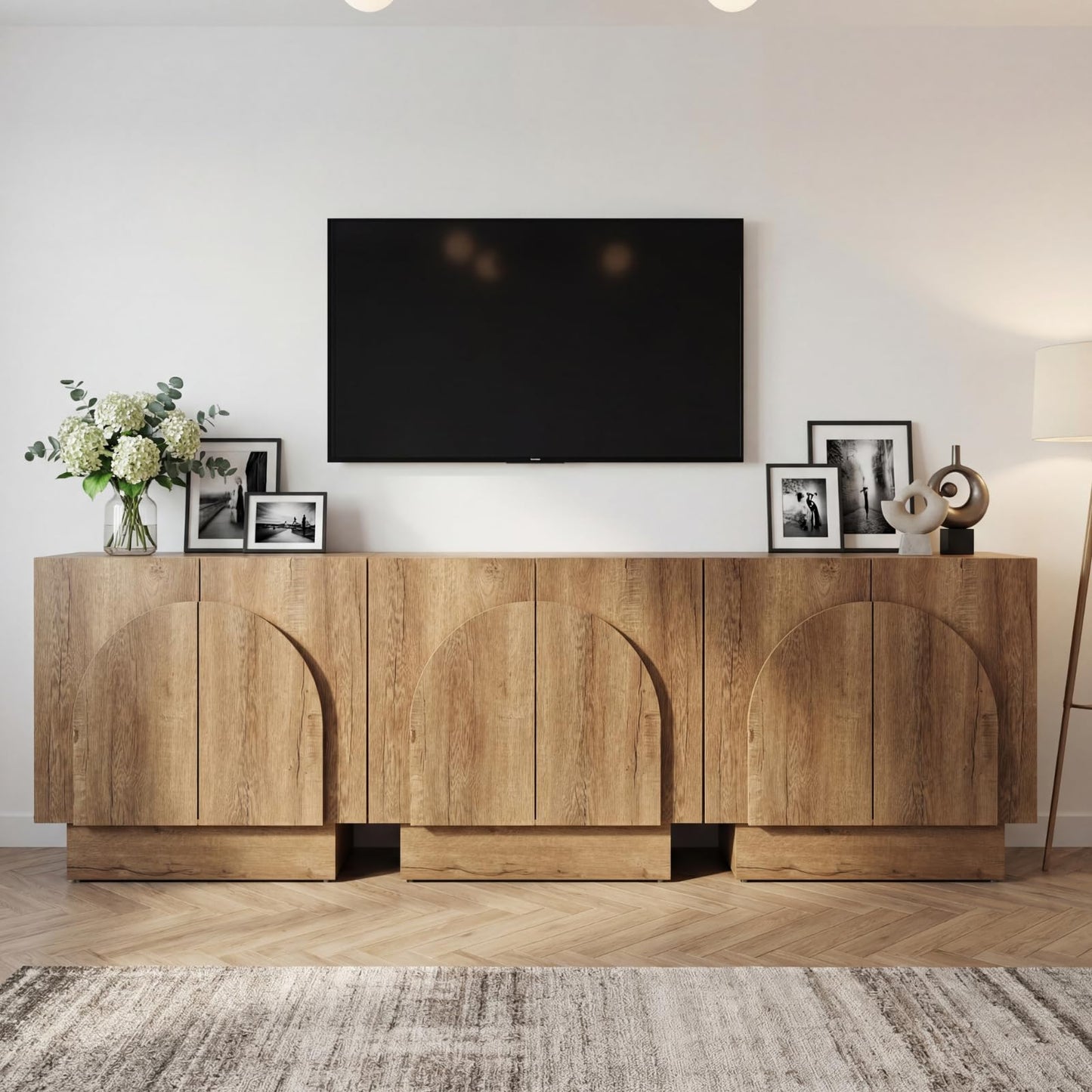 31-1/2" Modular Oak Credenza