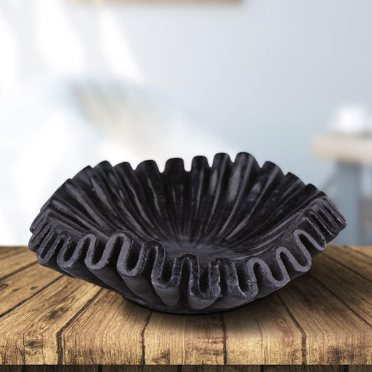 Black Marble Abstract Decorative Bowl