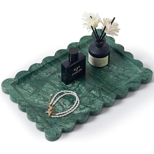 Green Marble Decorative Tray