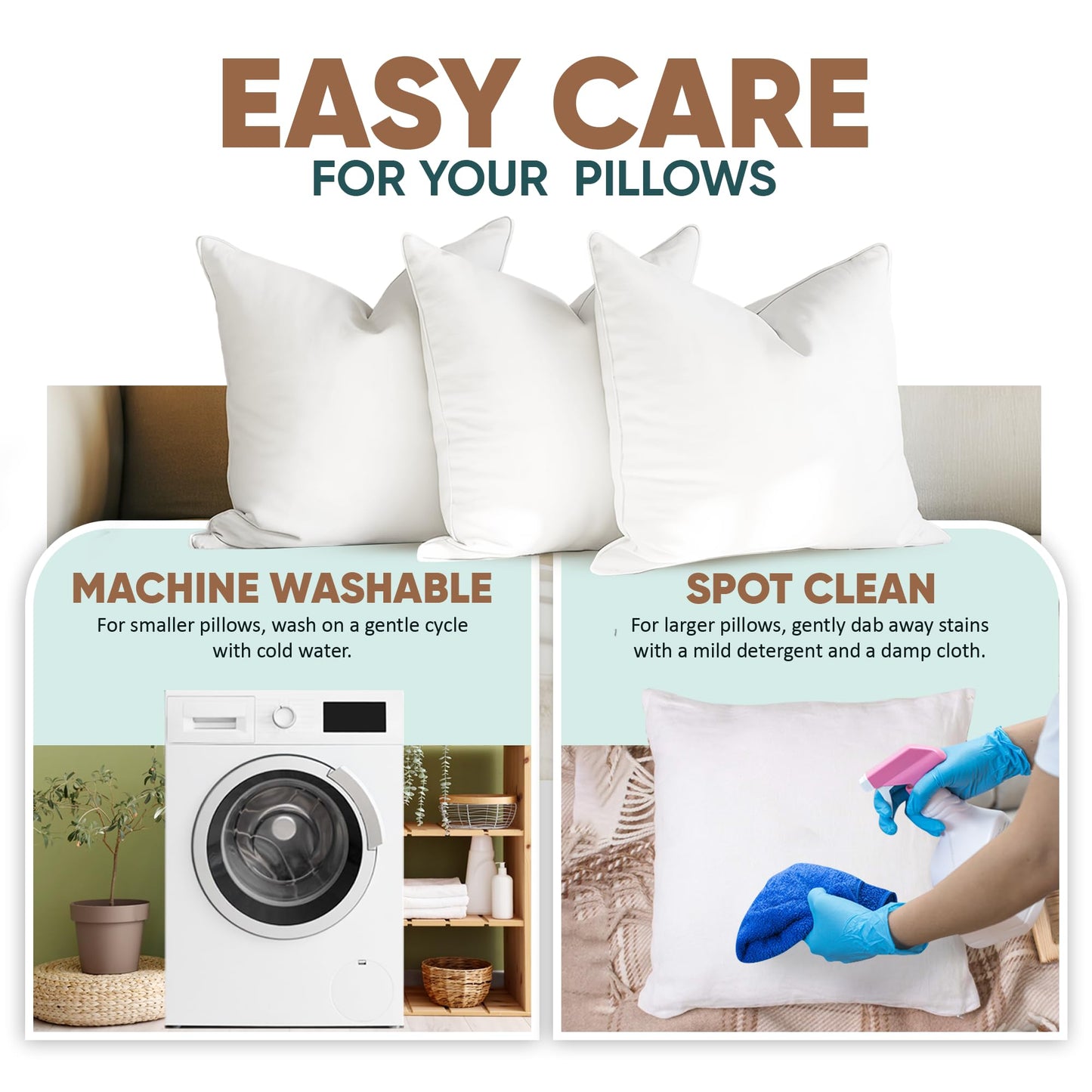 Synthetic Down Hypoallergenic Pillow Insert