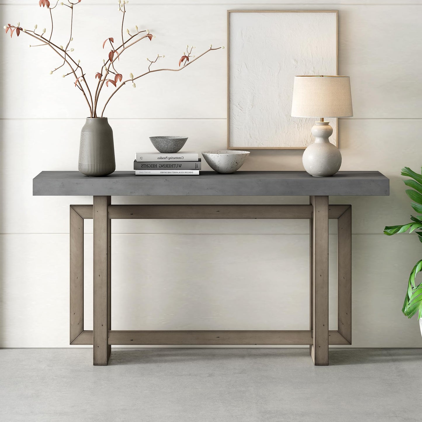 59" Wood Console Table