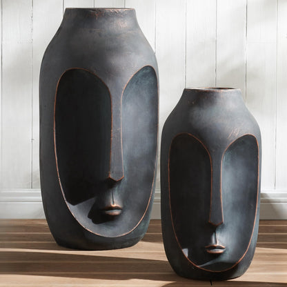 Pair of Artificial Stone Vases