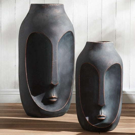 Pair of Artificial Stone Vases