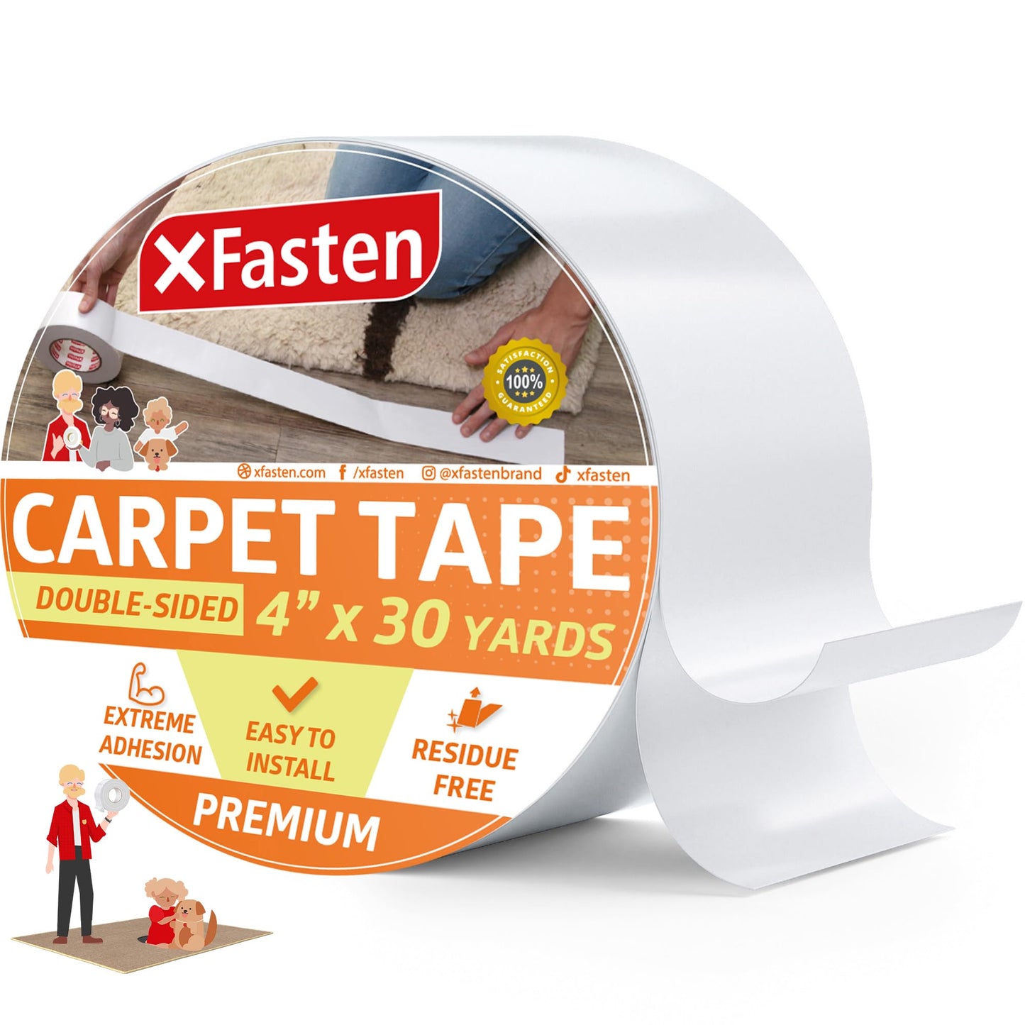 Anti-Slip Double Sided Area Rug Tape