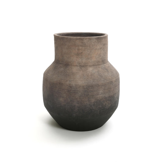 Handmade Ceramic Vase with Terracotta Finish, Style A