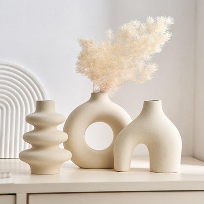 Sculptural Ceramic Vases, Set of 3