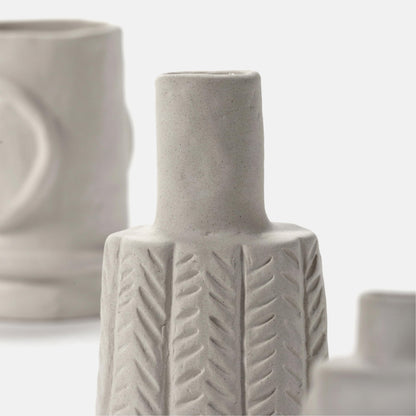 Stoneware Vases, Set of 6