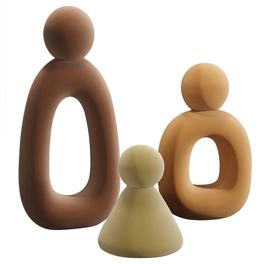 Abstract Sculptures, Set of 3