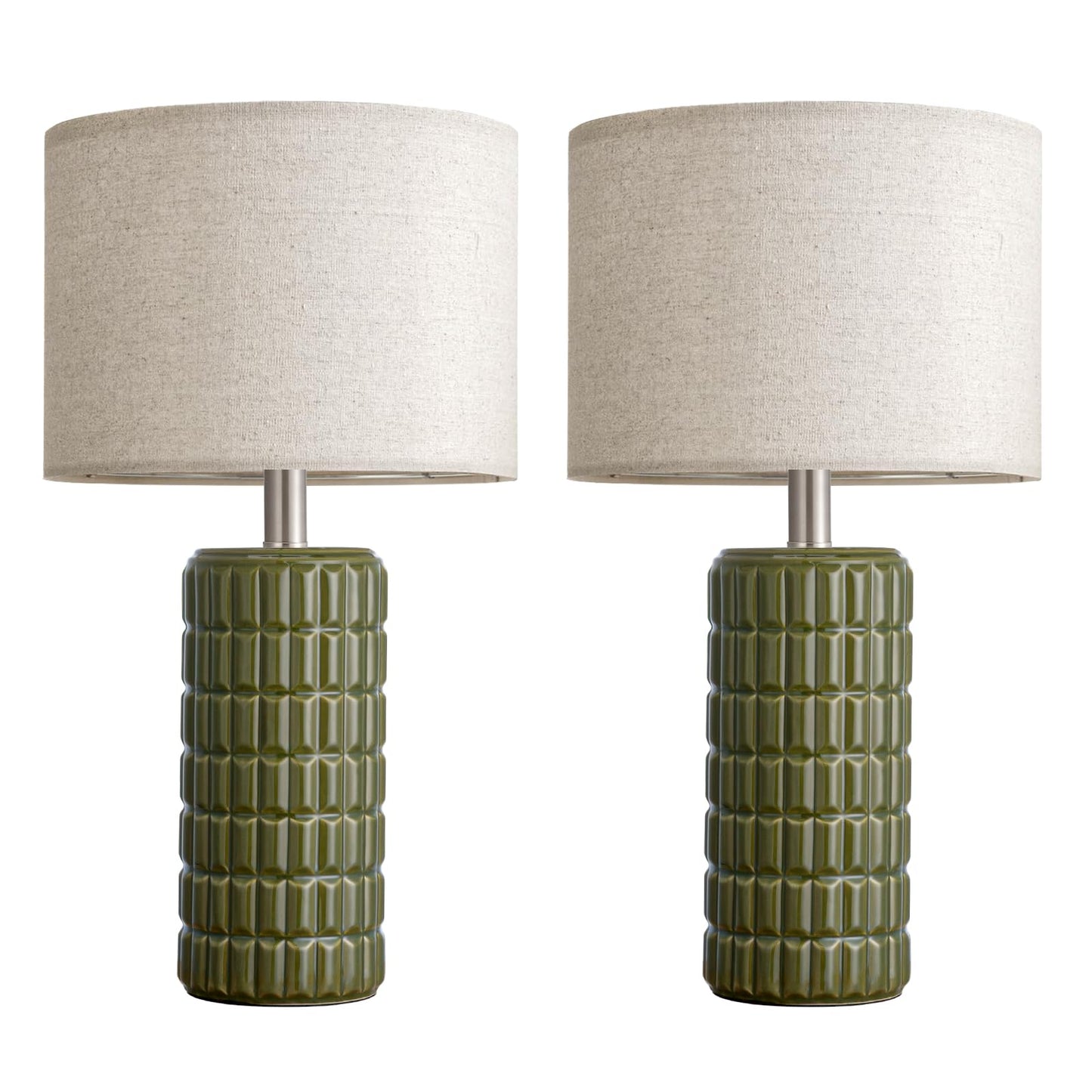Ceramic Table Lamps, Set of 2