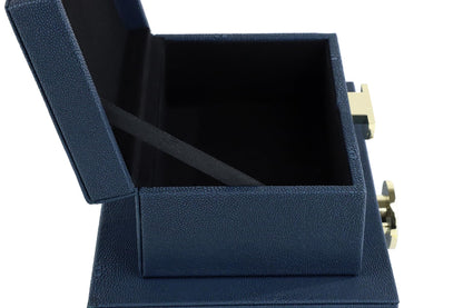 Faux Shagreen Decorative Boxes, Set of 2