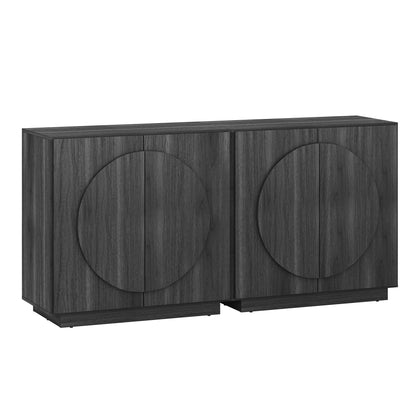 32-1/2" Black Modular Credenza