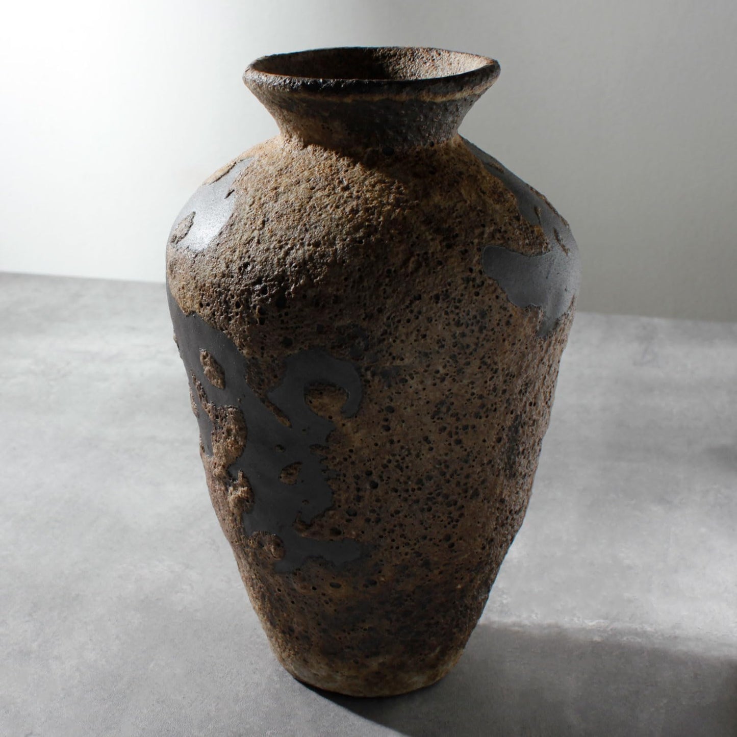 Handmade Ceramic Vase with Rust Finish