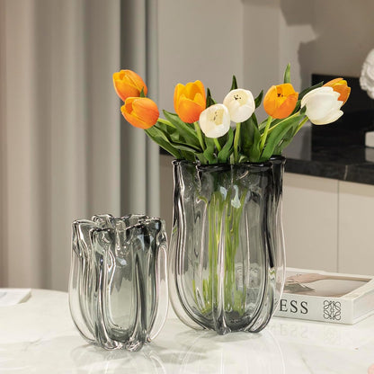 Hand-Blown Art Glass Vase