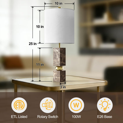 Marble & Brass Table Lamp