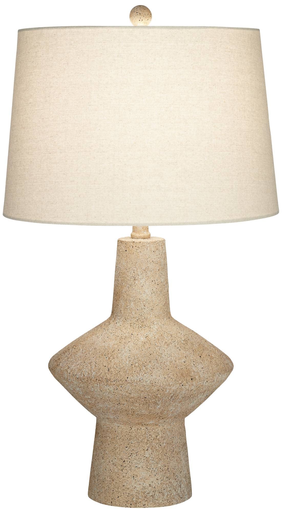 Textured Resin Table Lamps, Set of 2