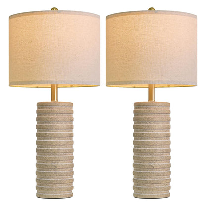 Ceramic Table Lamps, Set of 2