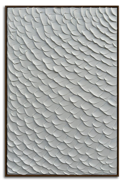 3D Textured Painting on Canvas, Framed