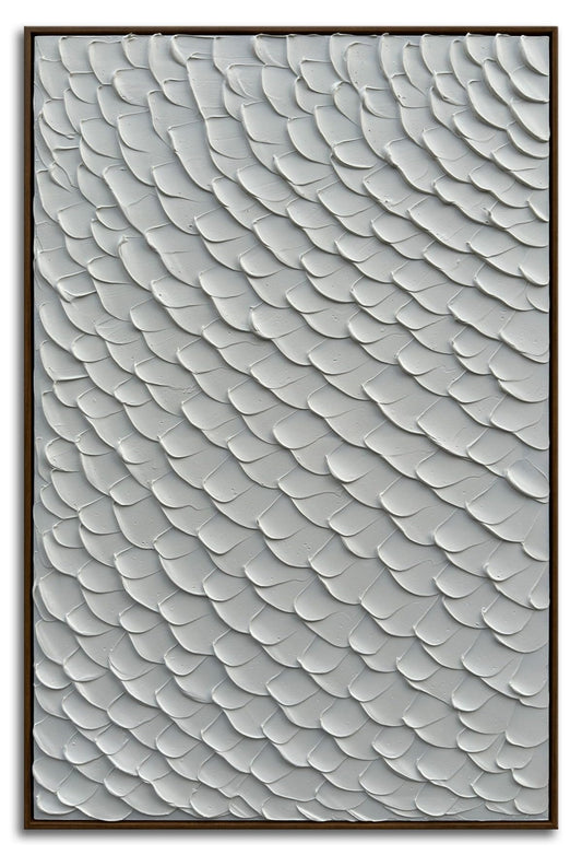 3D Textured Painting on Canvas, Framed