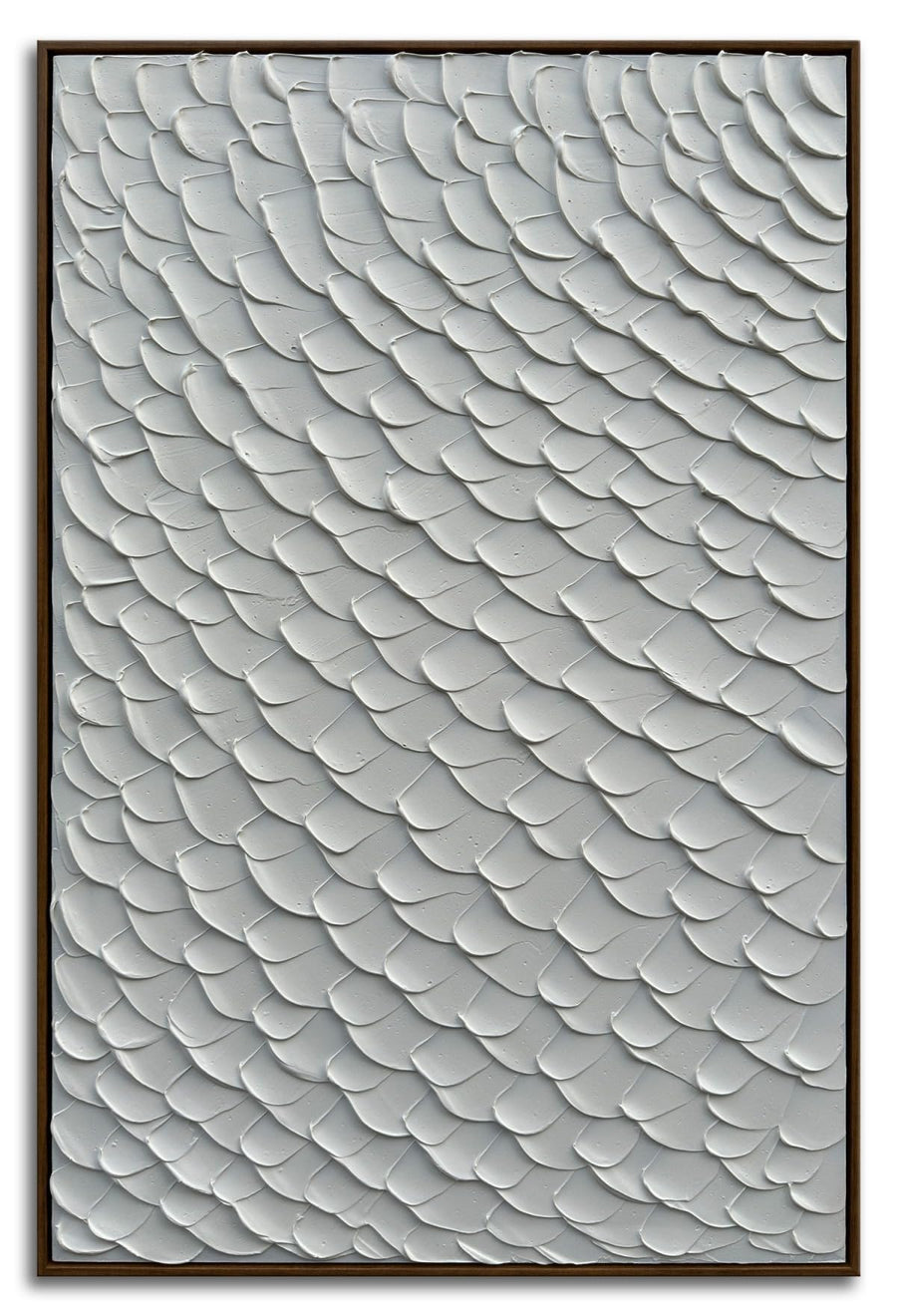 3D Textured Painting on Canvas, Framed