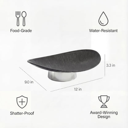 Oval Decorative Pedestal Bowl