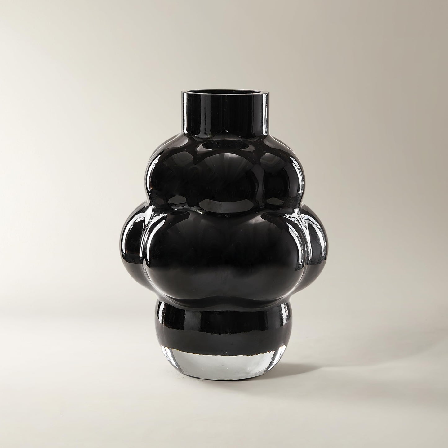 Hand-Blown Opaque Colored Glass Vase