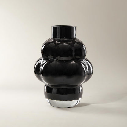 Hand-Blown Opaque Colored Glass Vase