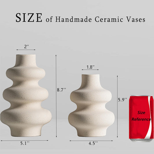 Rounded Ceramic Vases, Set 2