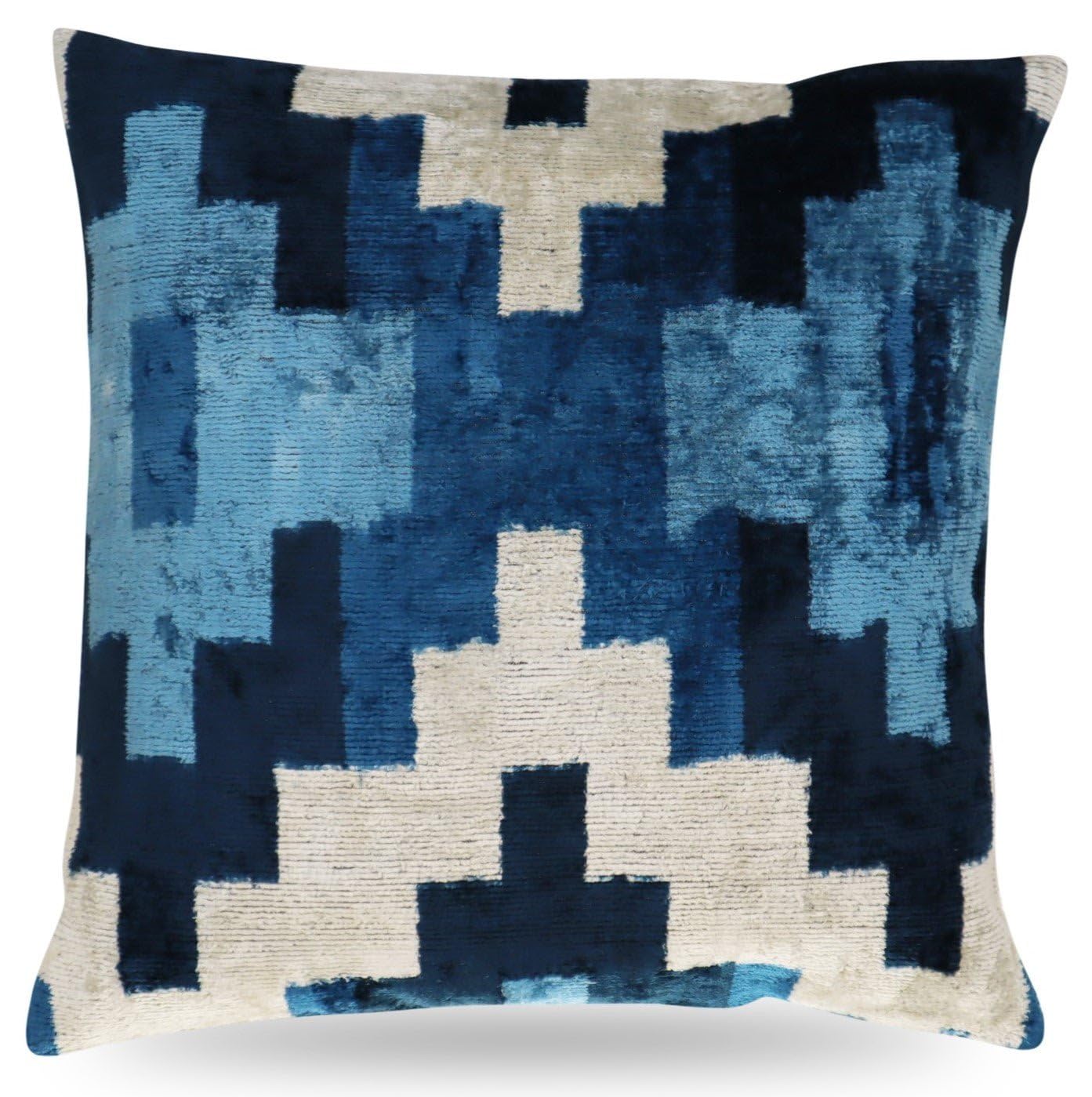 Velvet Throw Pillow with Down Feather Insert
