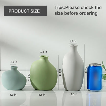Ceramic Vases, Set of 3