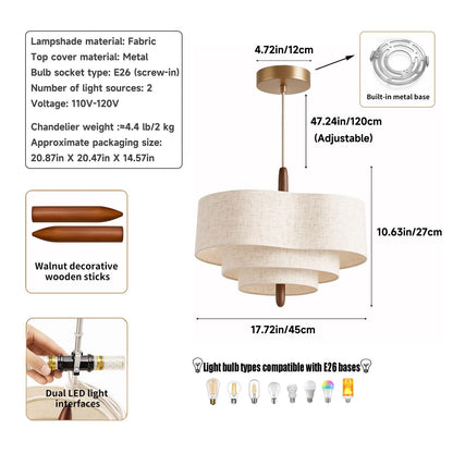 3-Tier LED Chandelier