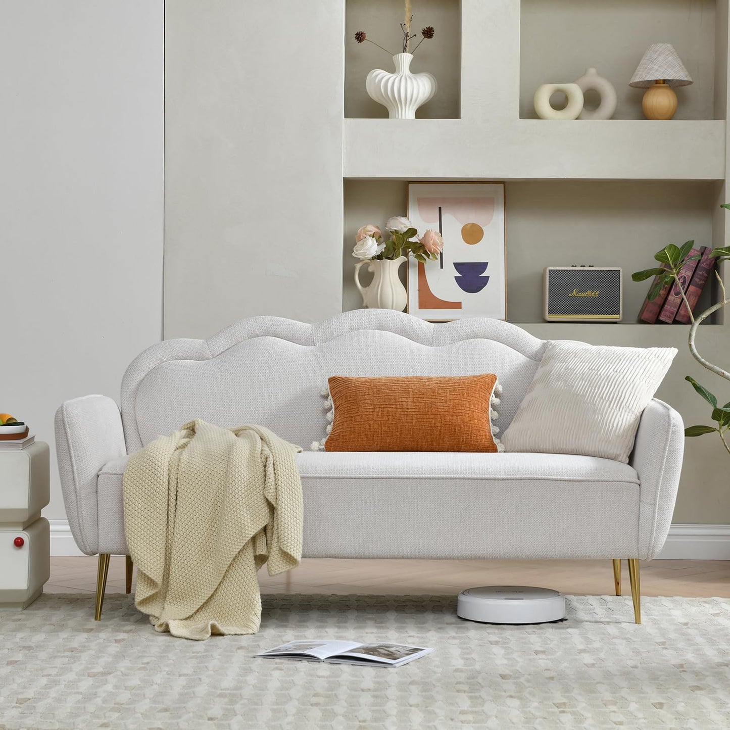 67" Curved Back Sofa