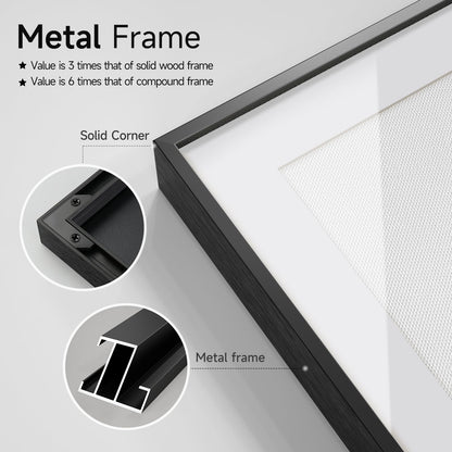 Framed Abstract Wall Art, Set of 6