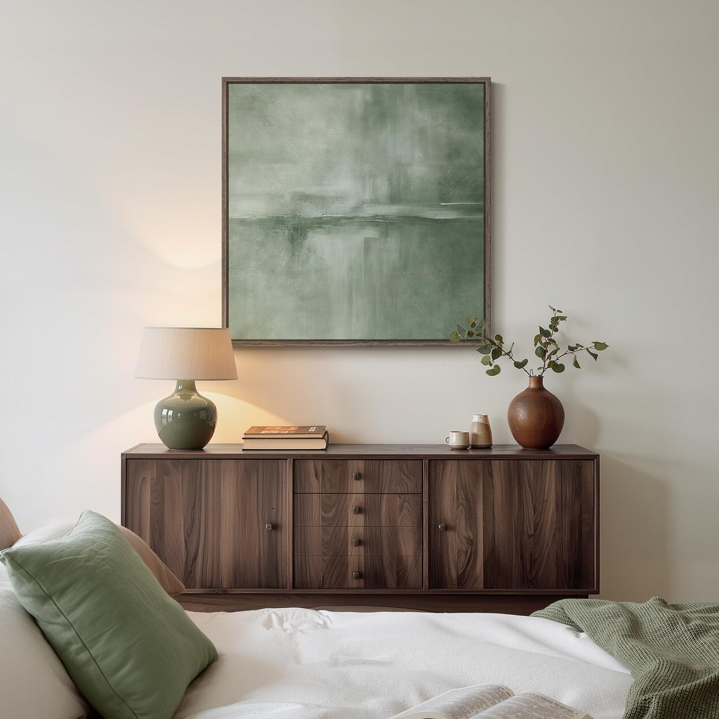 Framed Abstract Print on Canvas Wall Art