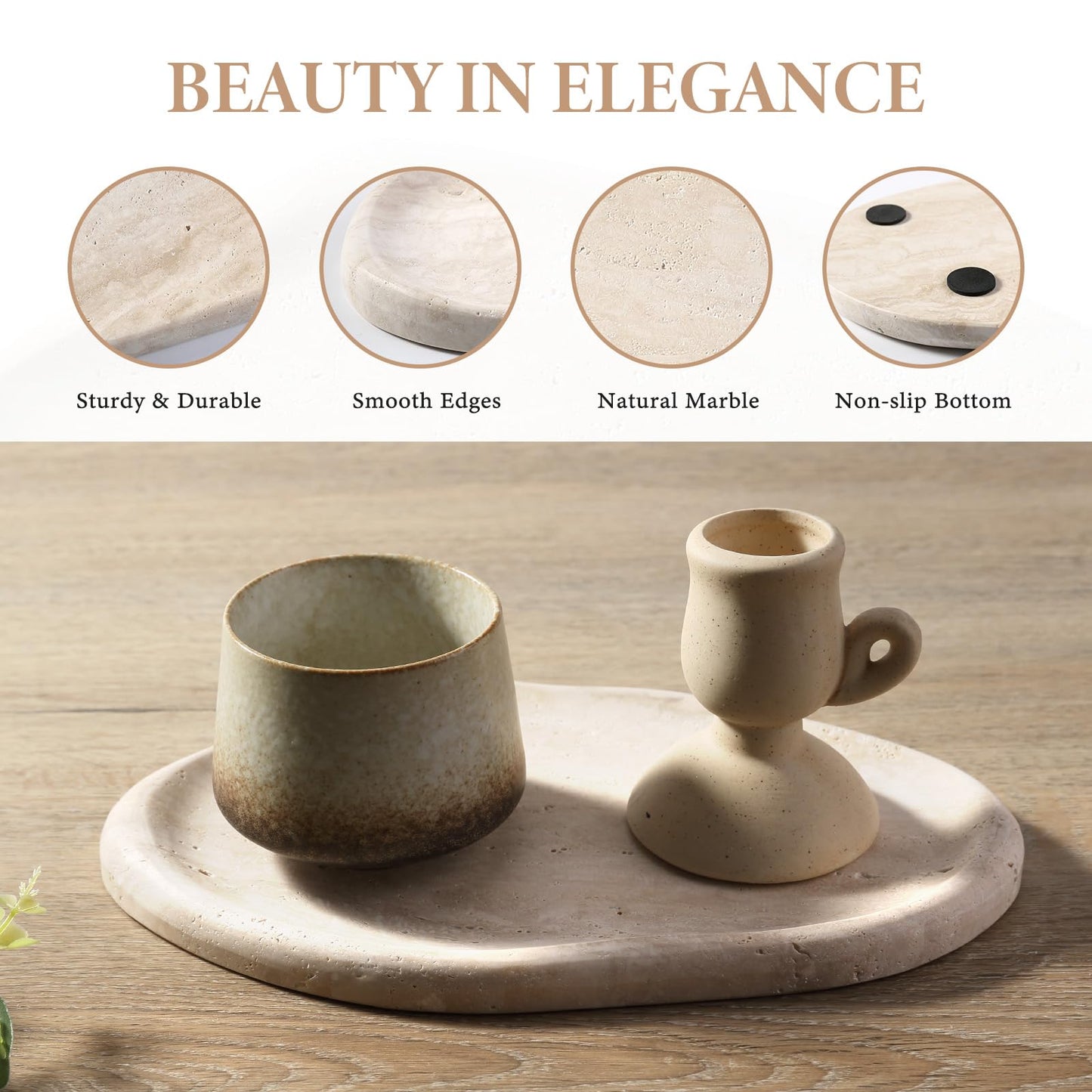 Travertine Decorative Tray