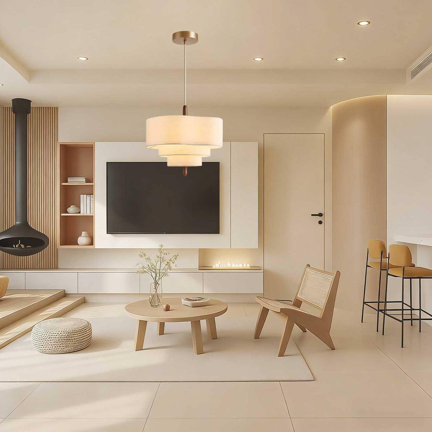 3-Tier LED Chandelier