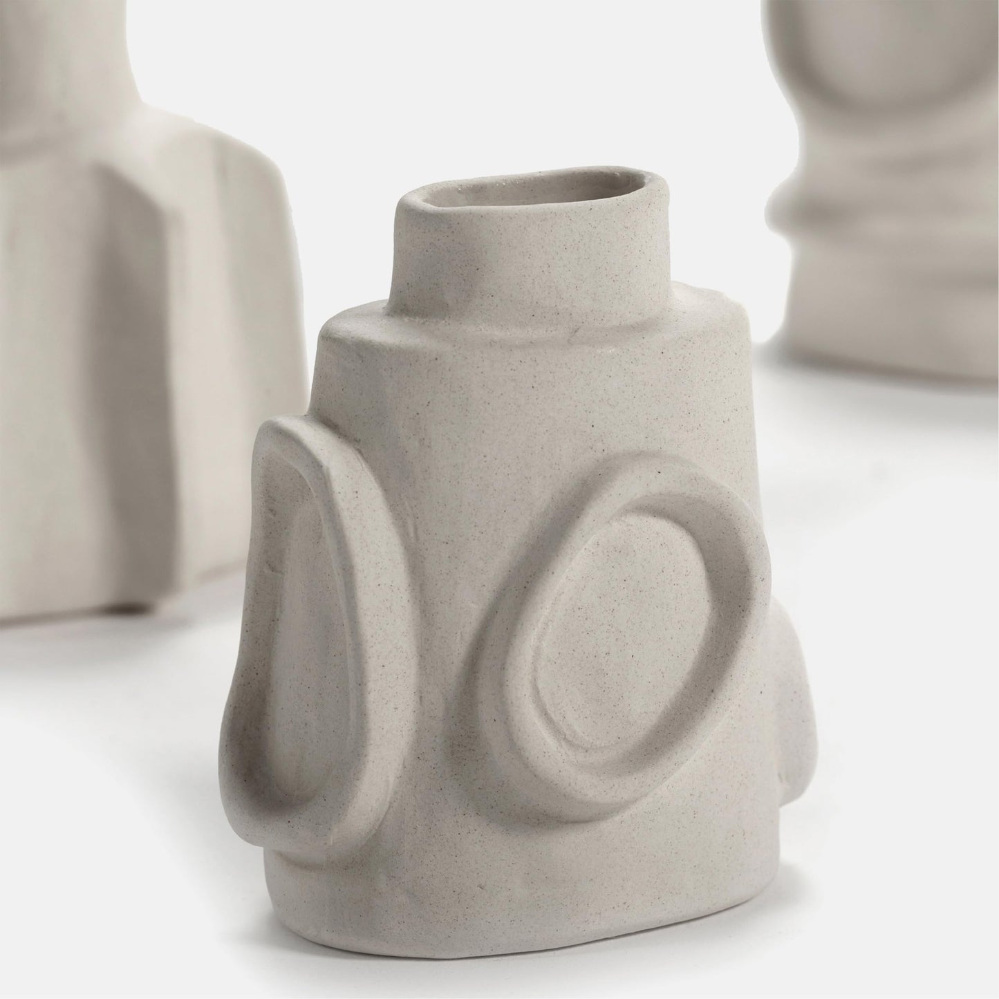 Stoneware Vases, Set of 6