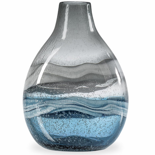 Hand-Blown Glass Vase