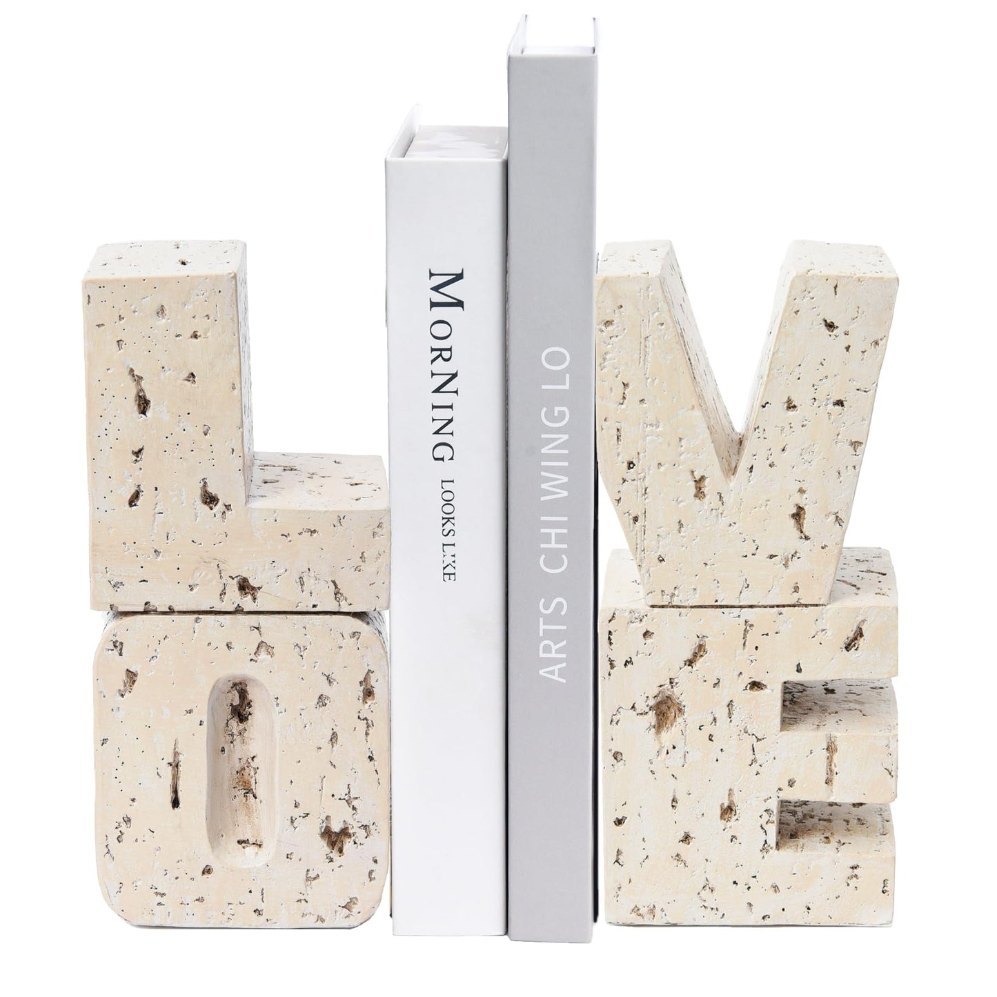 Resin Love Bookends
