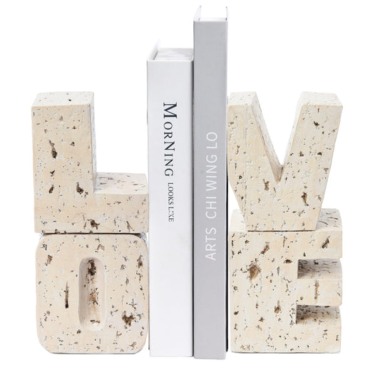 Resin Love Bookends