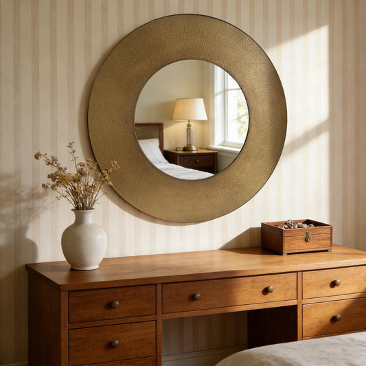 27" Metal Framed Wall Mirror