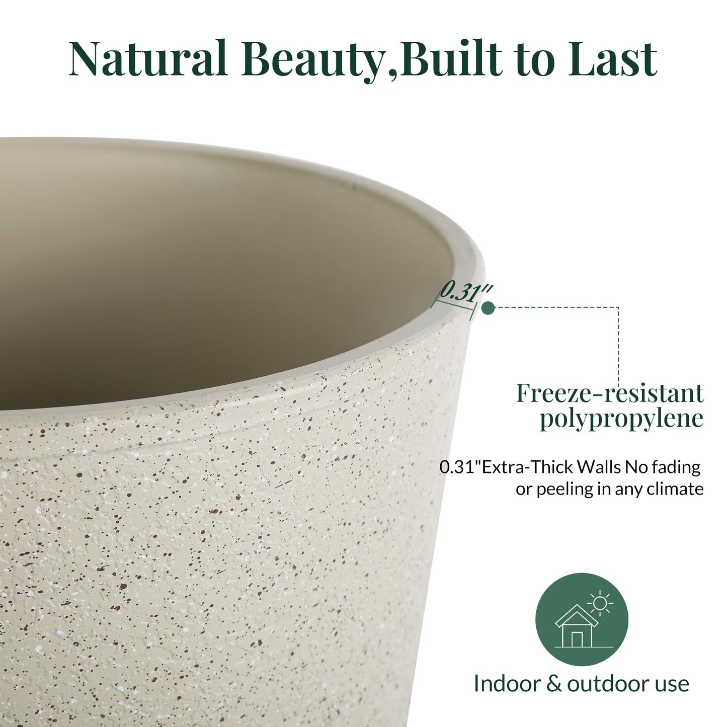 Outdoor Planters, Set of 2